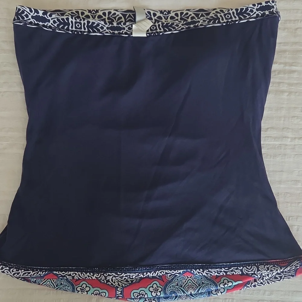 Tommy Bahama Navy Strapless Tankini/Tube Top, LNWOT, Size Small